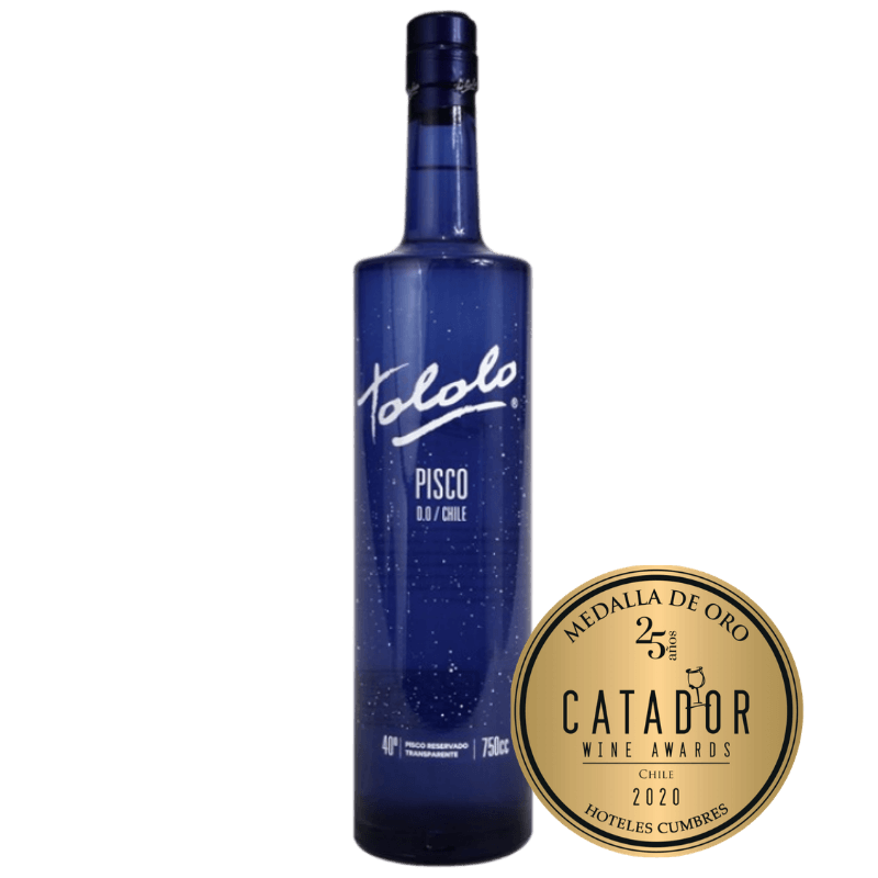 Pisco Tololo Blue Transparente 750cc