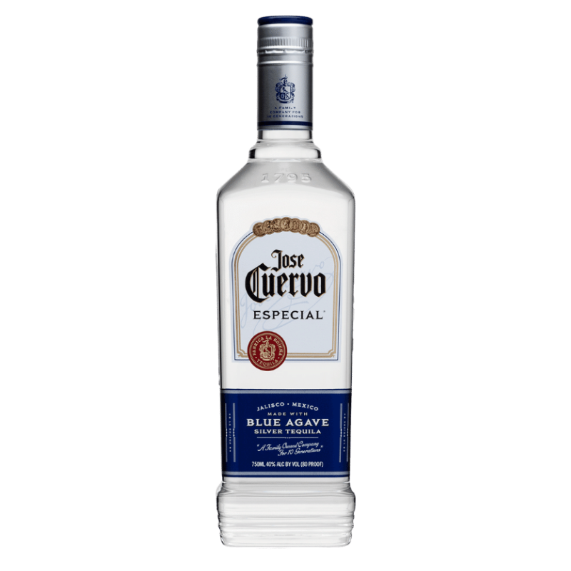 Tequila Jose Cuervo 38° Especial Silver Blue Agave 750cc
